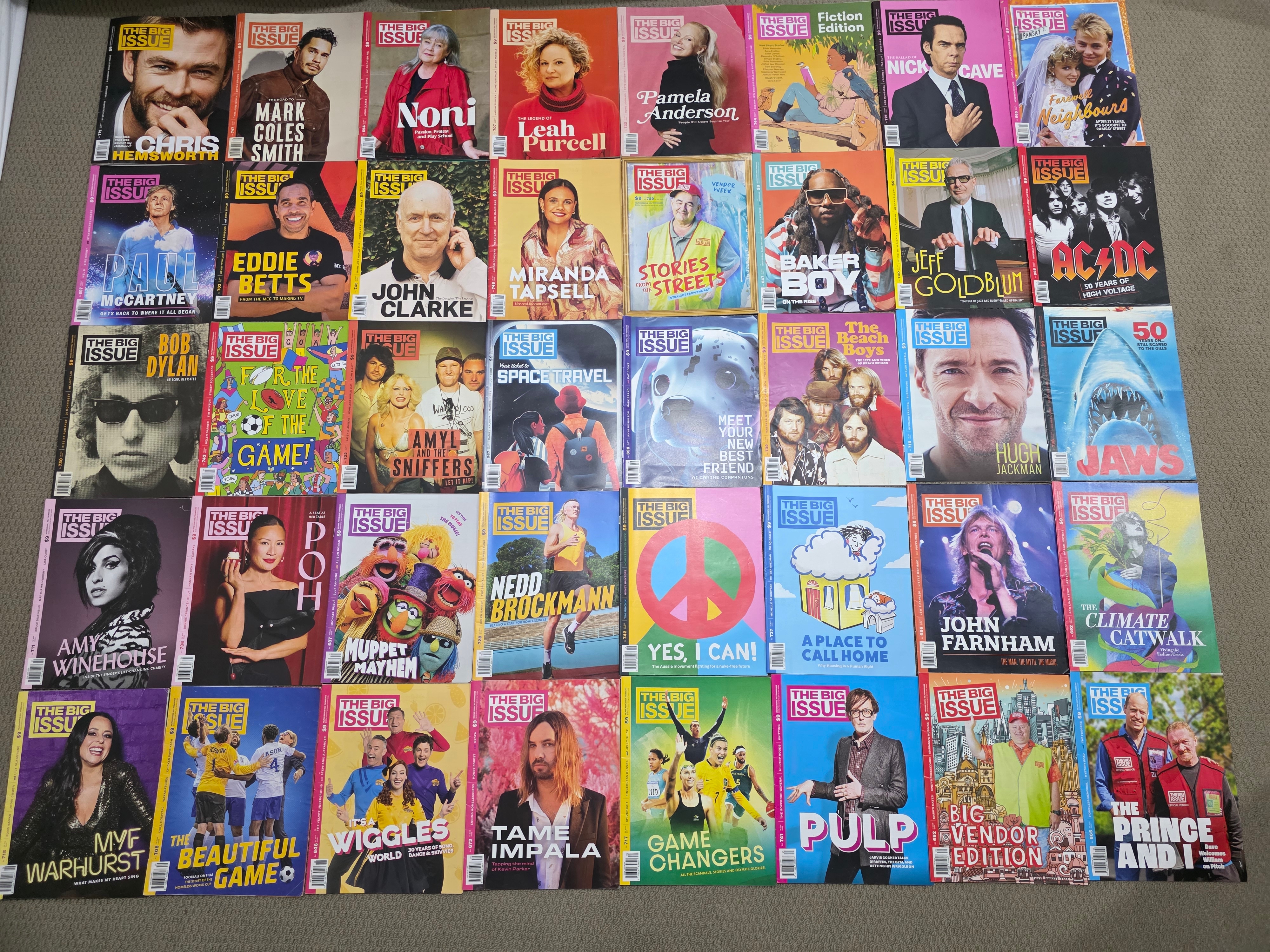 The Big Issue 40 Magazine Front Covers